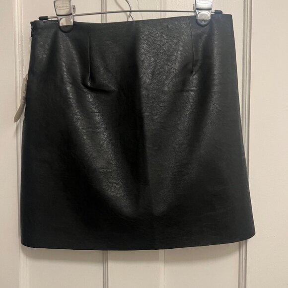 Altar'd State faux leather black mini skirt size small - Picture 3 of 6